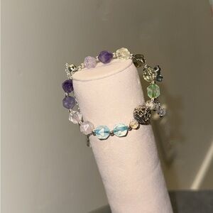 Multi-Color Quartz Bead Bracelet - Women’s Jewelry